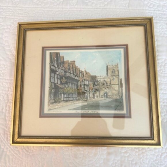 chapel street -stratford art print lithograph - Picture 1 of 3